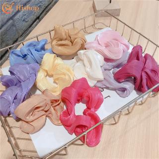 Dây Buộc Tóc Satin Nhiều Màu Sắc Lấp Lánh Thời Trang Cho Nữ