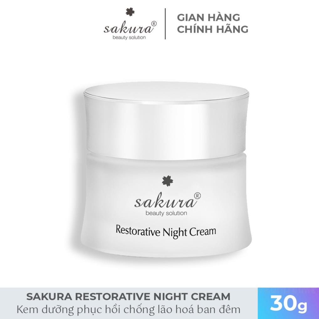 Bộ sản phẩm phục hồi da chống lão hoá Sakura Restorative (combo 3 sản phẩm)