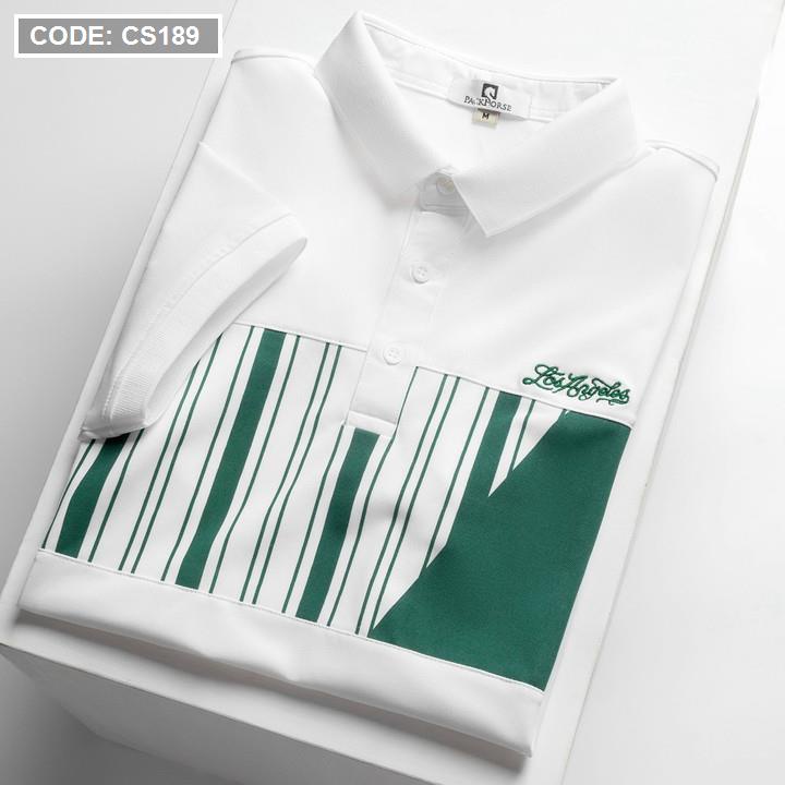 Áo polo nam phối sọc cao cấp 3XL big size - Áo thun nam cổ bẻ cotton xuất xịn, form regular fit sang trọng xuất khẩu