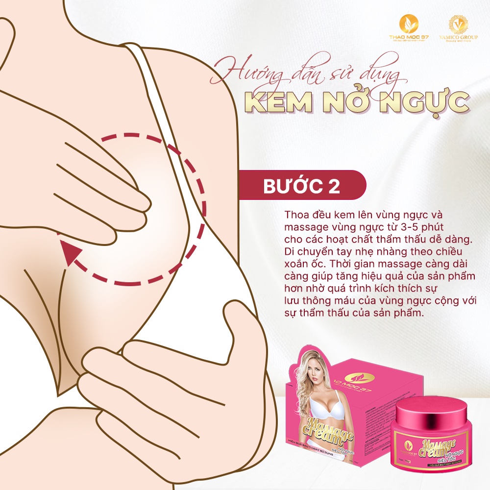 Kem nở ngực Massage Scream Thảo Mộc 37 Chính Hãng giúp săn chắc, cải thiện vòng 1 | BigBuy360 - bigbuy360.vn