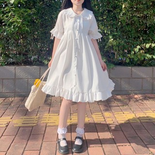 Váy đầm Lolita trắng
