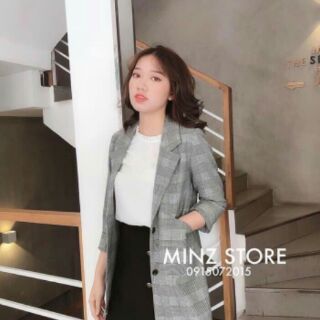 Áo Blazer kẻ