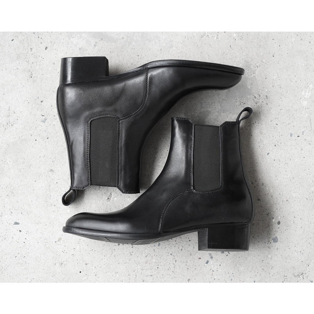 Heels Chelsea Boot thời trang nam chất liệu da bò nguyên tấm độn 4.5cm | BigBuy360 - bigbuy360.vn