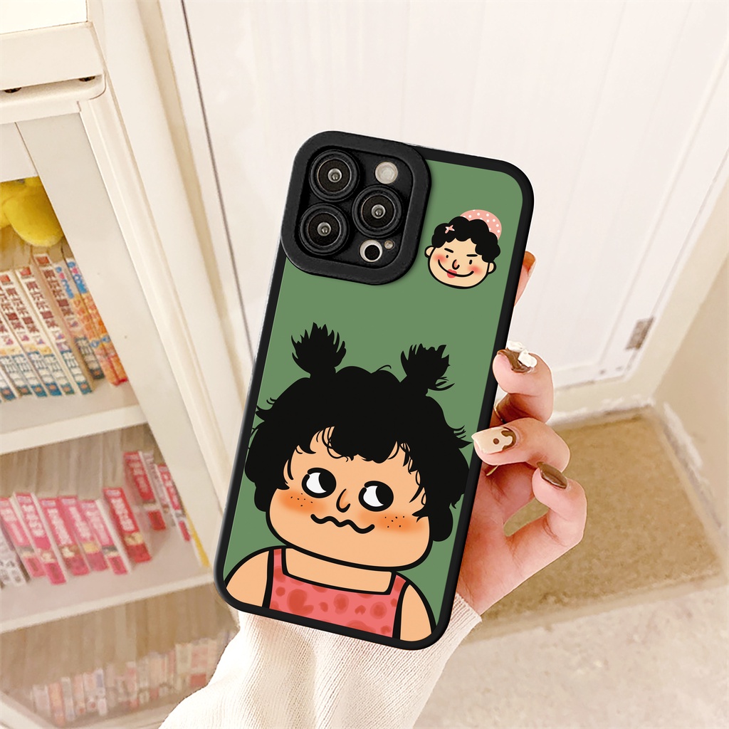 Ốp lưng iphone Tóc xù cạnh vuông 6/6plus/6s/6splus/7/7plus/8/8plus/x/xs/11/12/13/14/pro/max/promax/plus/shin/case