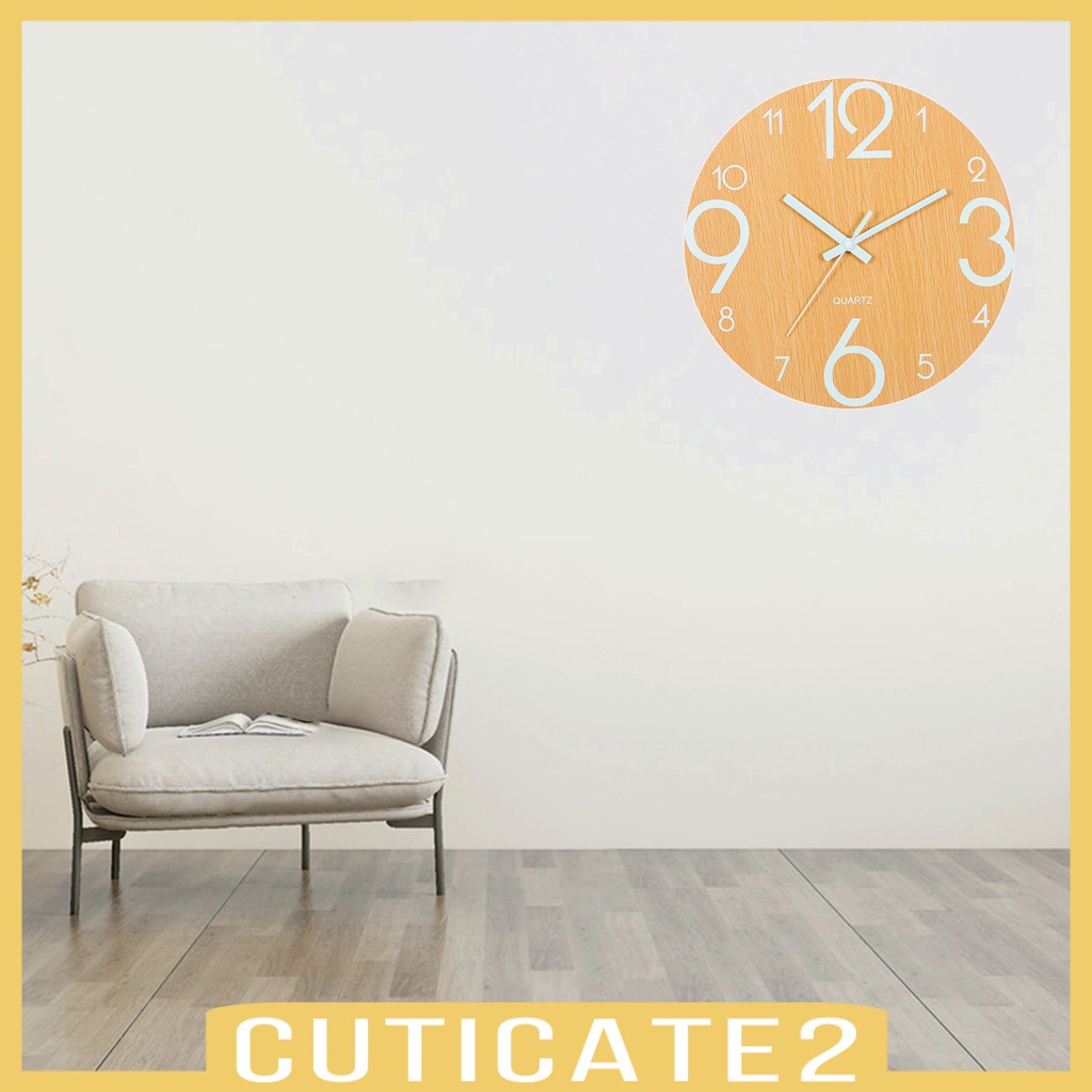 Đồng Hồ Treo Tường Dạ Quang 12 &quot;Cuticate2