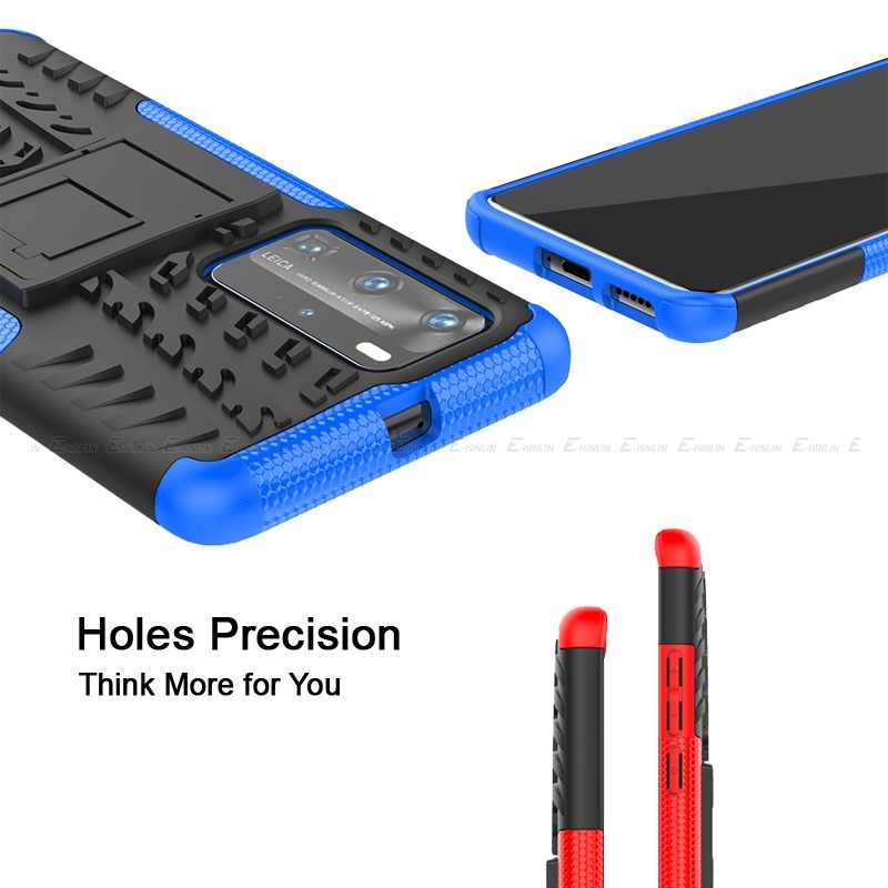 Ốp Điện Thoại Silicon Chống Sốc Có Giá Đỡ Cho HuaWei P40 P30 Pro Plus Lite XL