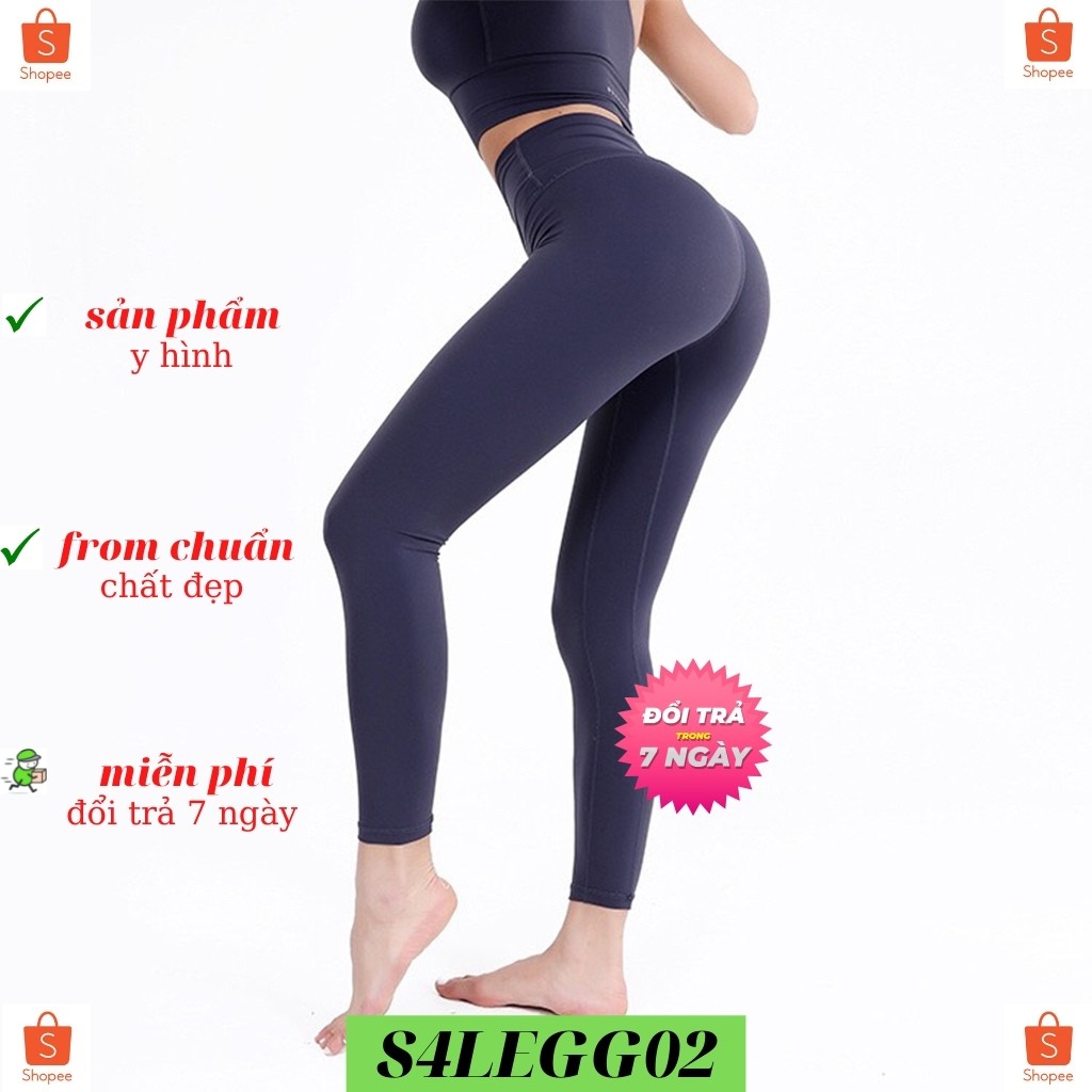 Quần Legging S4LEGG02 Quần Nữ Nâng Mông Lưng Cao Dáng Đẹp Chất Liệu Vải Cotton 100% Kèm Túi Zip Siêu Hot Nhiều Màu