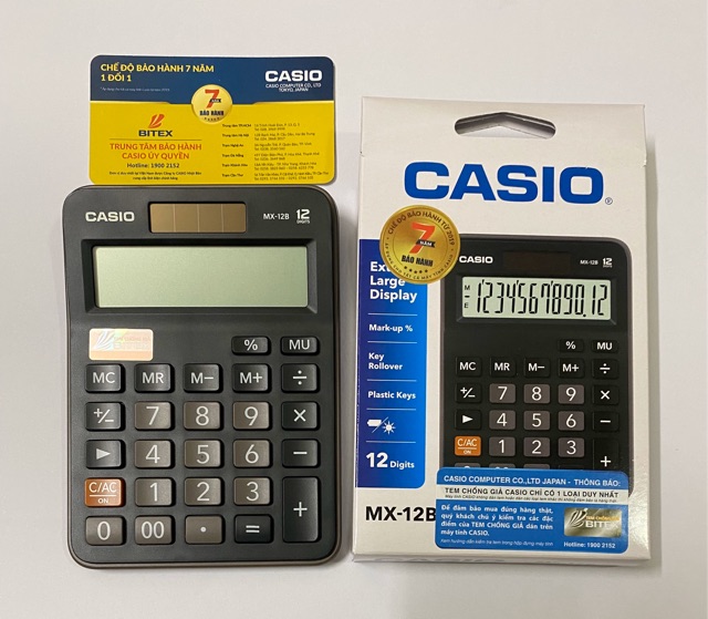 Máy tính Casio MX-12B chính hãng