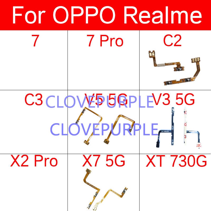 Dây Cáp Âm Lượng Thay Thế Cho Oppo Realme 7 C2 C3 V3 V5 X2 X7 Xt 730g Pro 5g