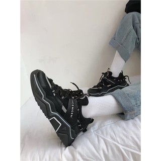 [ORDER 5-7 NGÀY] Giày sneakers thể thao nữ dây vằn phản quang nữ