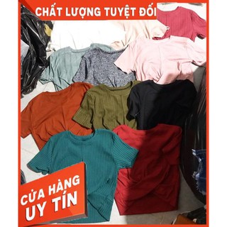 [HÌNH THẬT] ÁO THUN CROPTOP XOẮN EO