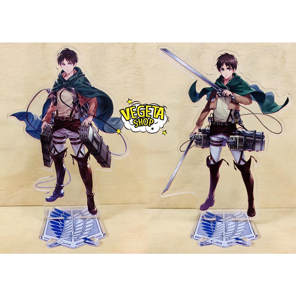 Mô Hình Tượng Standee Acrylic Mica 2 mặt - Attack On Titan - Eren Mikasa Armin Erwin Levi Hange Bertolt Annie Reiner AOT