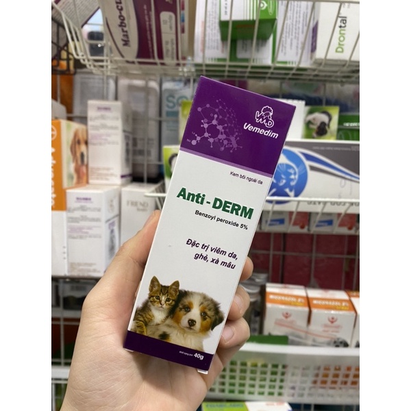 Anti-Derm kem bôi viêm da, ghẻ, xà mâu 40g