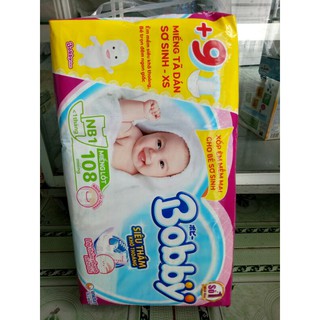Miếng lót bobby nb1 108 miếng cho bé < 1 tháng