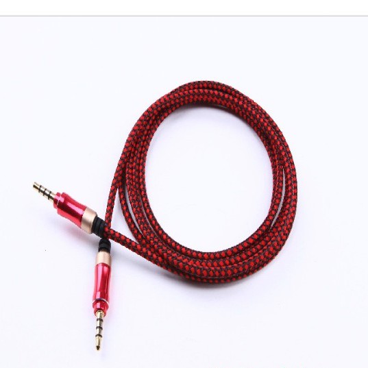 Dây Audio 2 Đầu 3.5 Loại Xịn Bọc Dù Siêu Chắc  - Aujk1