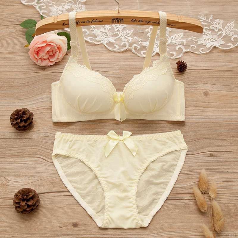 Set áo ngực không gọng kèm quần lót ren quyến rũ cho nữ | BigBuy360 - bigbuy360.vn