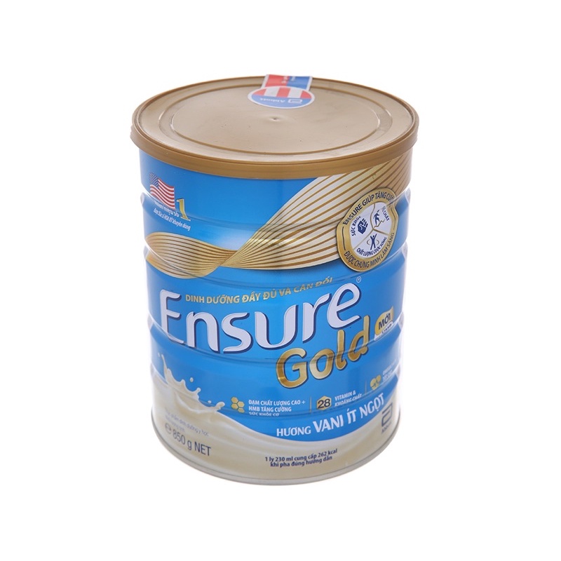 Sữa bột Ensure Gold hương vani ít ngọt 850g