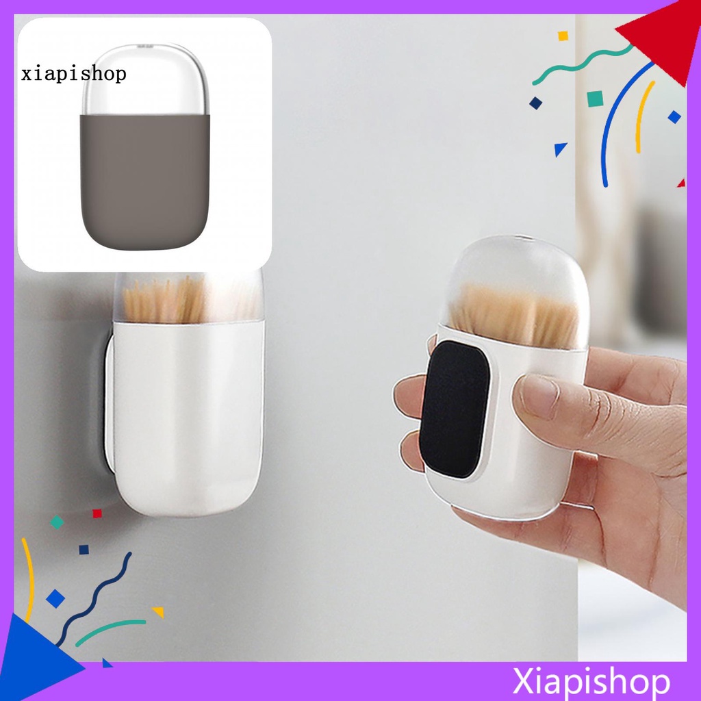 Hộp Đựng Tăm Xỉa Răng Trong Suốt Có Nắp Nam Châm Chống Bụi Tiện Dụng Cho Gia Đình