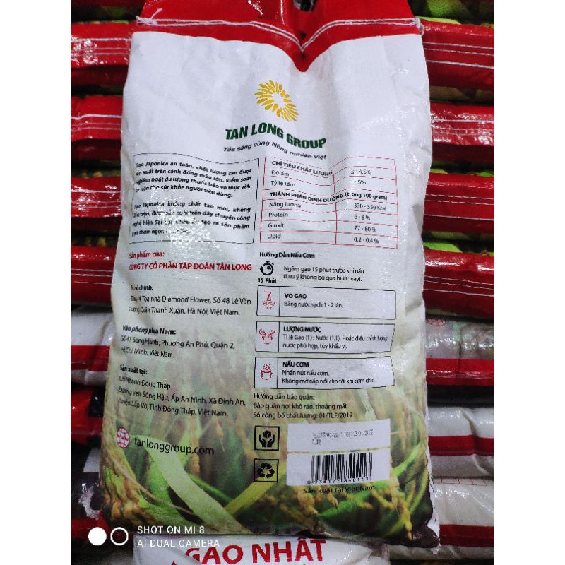 Gạo Nhật Japonica Túi 10kg