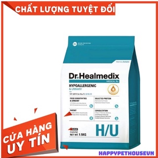 Thức ăn hạt khô Dr.Healmedix Hypoallergenic & Urinary chuyên về sỏi tiết niệu cho thú cưng chó mèo