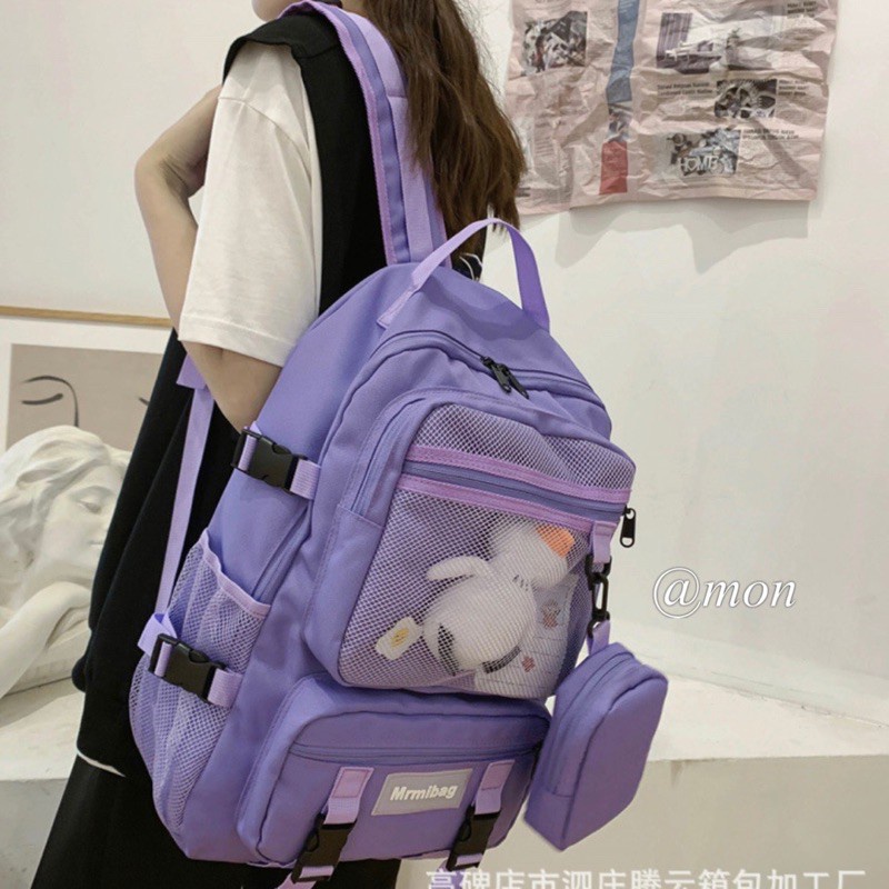 200699 BALO ULZZANG PHỐI LƯỚI SIZE 30*40 VỪA A4