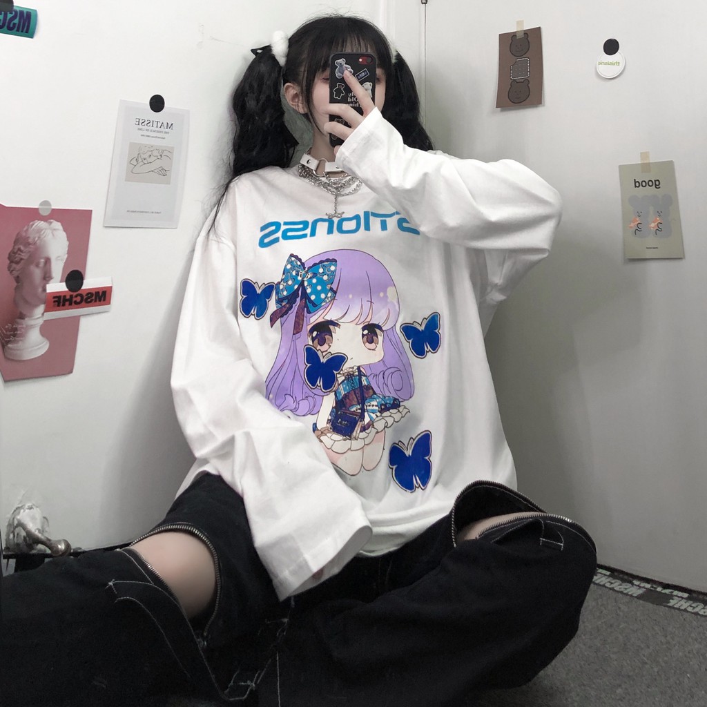 Áo thun tay dài form rộng NEKO.SG, Áo thun Streetwear SWT02