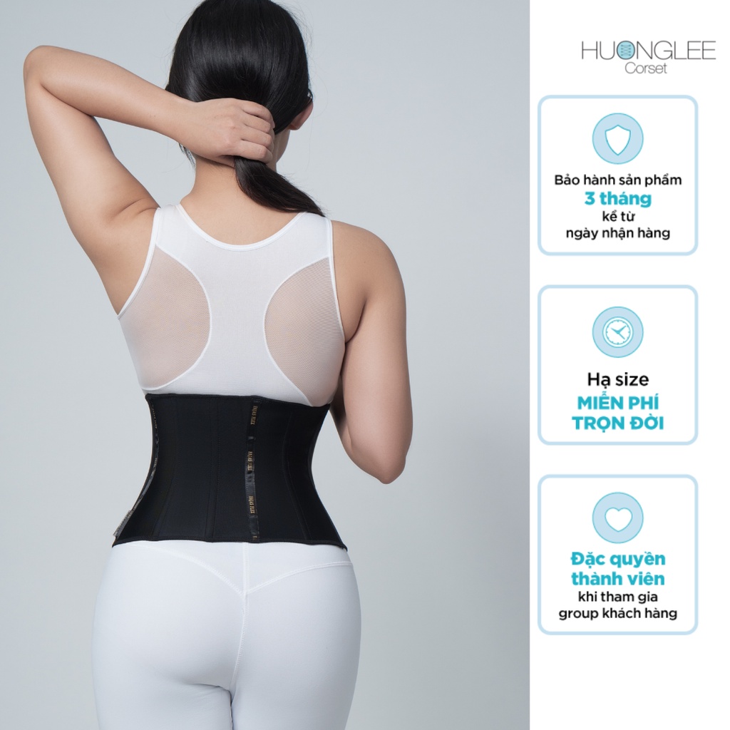 [HUONGLEE Corset] Đai Gen Nịt Bụng Giảm Eo Latex Fajas Flex 100 Chuẩn Chính Hãng Colombia