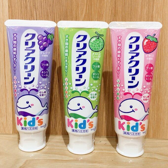 Kem đánh răng KAO kid's nội địa Nhật, đủ vị cho bé từ 3 tuổi