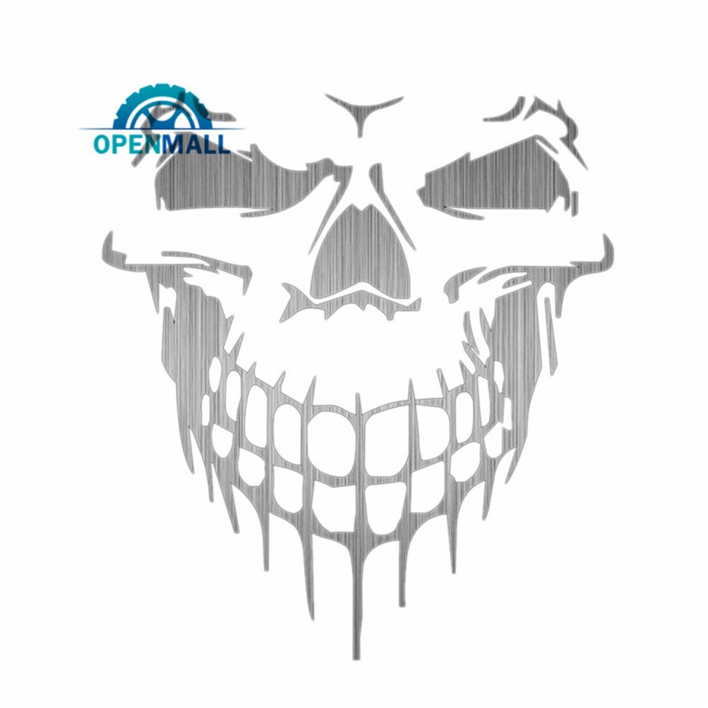 Hình dán cửa sổ xe hơi hình đầu lâu chất liệu vinyl