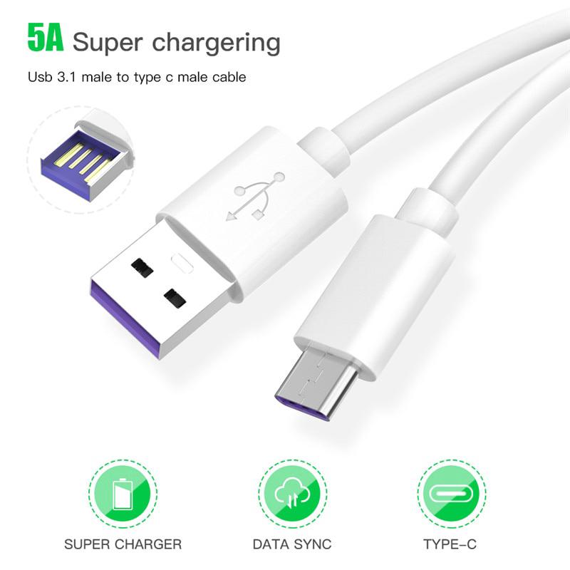 Dây Cáp Sạc Nhanh Loại C 5A Dành