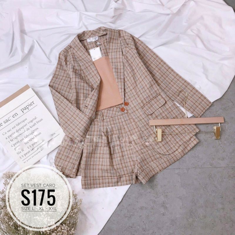 Set vest caro big size set 3 món từ 60kg-90kg