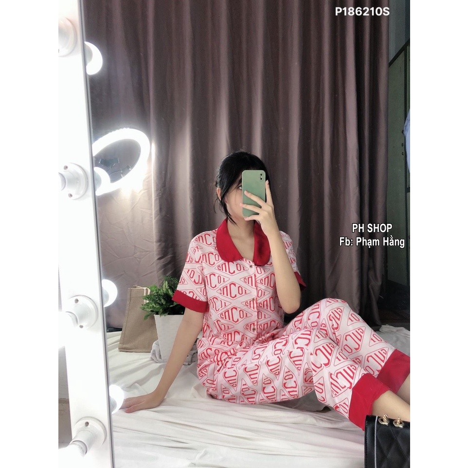 Bộ đồ Pijama Tay Ngắn Vải Satin In 3D Dễ Thương - Chất Mềm Mịn - Thoảng Mát [HÀNG CAO CẤP] (Có Video Thật) | BigBuy360 - bigbuy360.vn