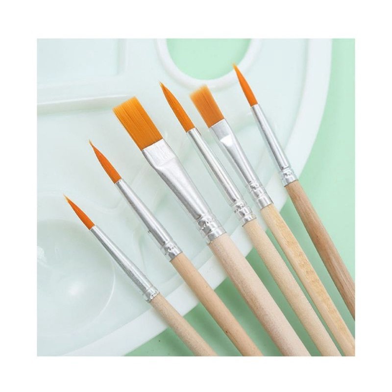 Bảng pha màu kèm 6 cọ vẽ giá rẻ