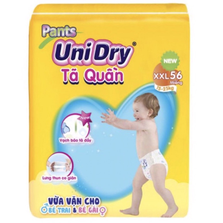 Tã quần UniDry các size đại XXL56/XL62/L68/M74 cho bé