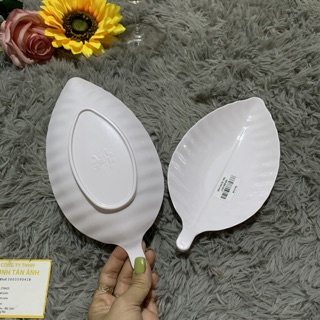 Dĩa Nhựa Hình Chiếc Lá DL 26-27-28-29, Dĩa Đựng Thức Ăn Nhựa Melamine Dày Dặn, Sáng Bóng, Cao Cấp Mta-Mart