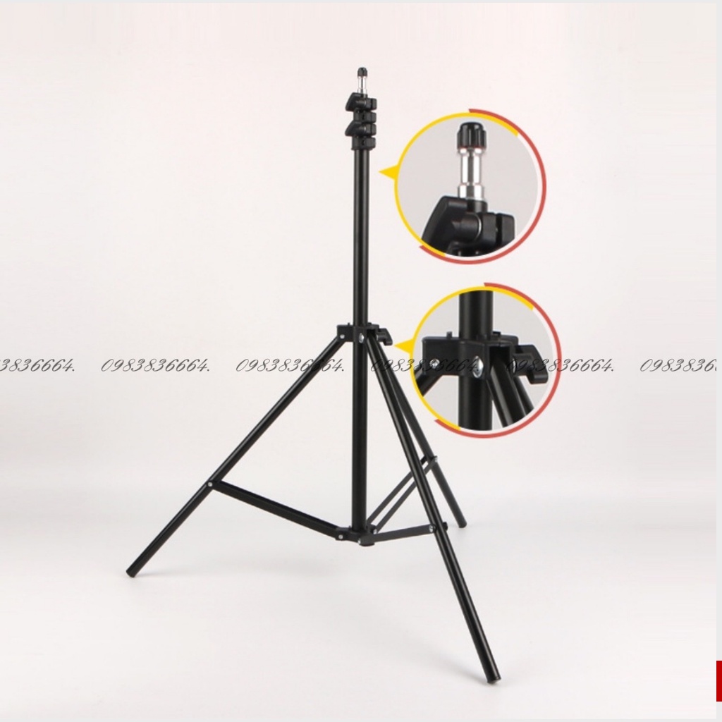 Chân tripod, chân linco cao cấp, chân đèn livestream, chân máy ảnh dài 2m1