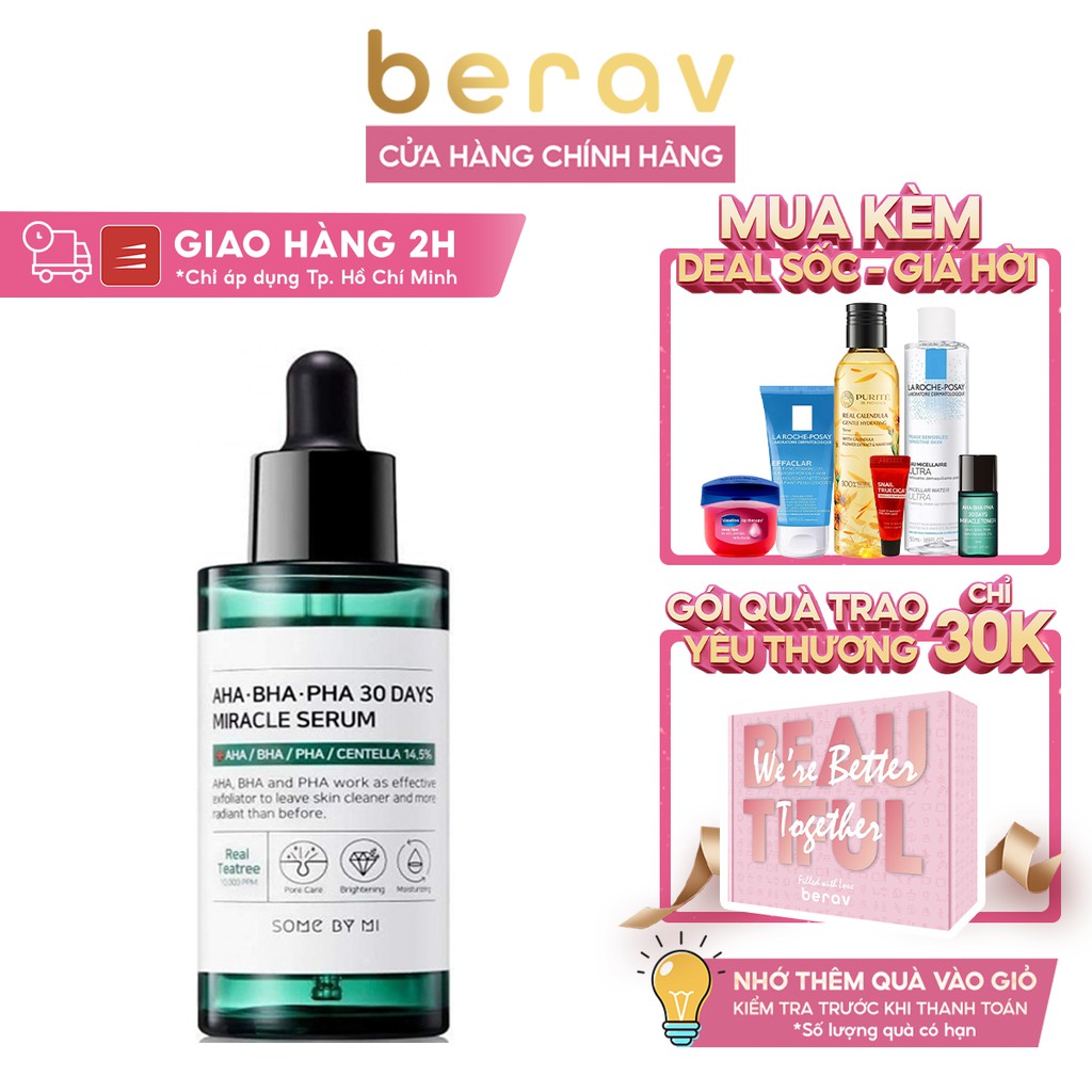 Tinh Chất Serum SOME BY MI AHA-BHA-PHA/SNAIL/YUJA/Matcha Giảm Mụn,Mờ Thẹo,Se khít lỗ chân lông,DưỡngẨm,Sáng Da 50ML