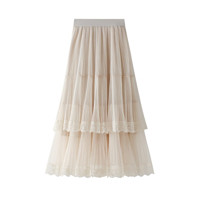 Chân váy công chúa ren lưới 2 tầng dễ thương free size VAY127