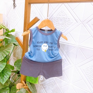 (8-18kg) Bộ ba lỗ Cotton cho bé trai