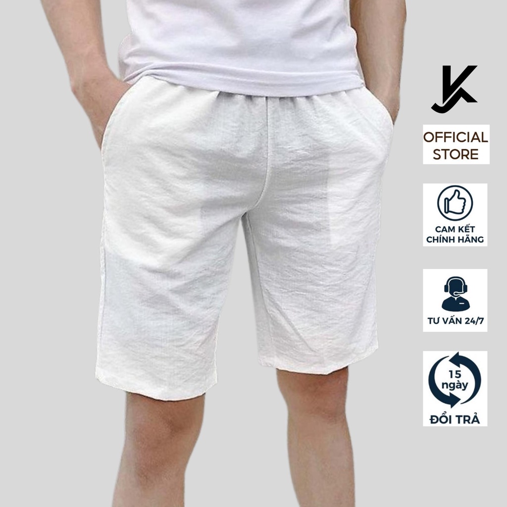 Quần Short Nam KJ dáng lửng chất vải thun xốp tổ ong co giãn mềm mại mát mịn thấm hút mồ hôi tốt KJ-Vua Quần Jeans
