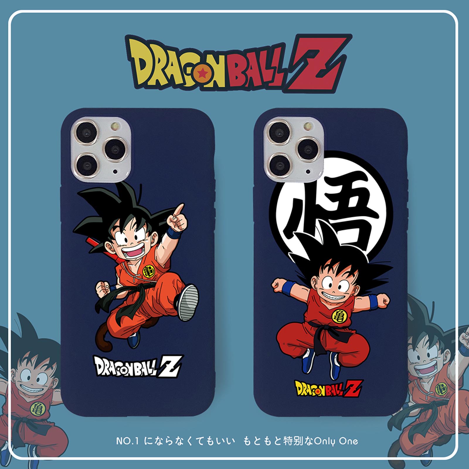 Ốp Lưng Silicone Màu Xanh Dương Hình Son Goku Cho Iphone 12 Mini 11 Pro Xs Max X Xr 7 8 Plus Se 2020 12 Pro Max 6.7