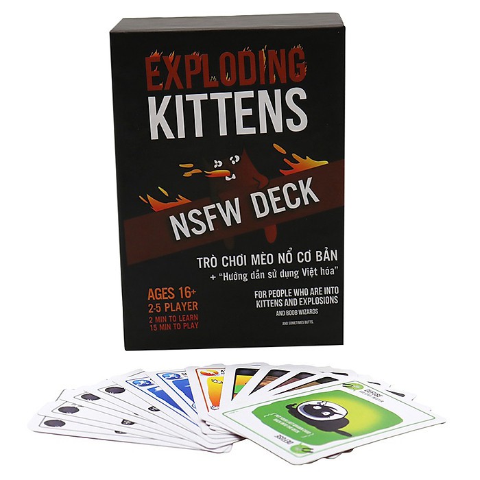 Combo mèo nổ Exploding Kittens mèo đỏ đen + 5 bản mở rộng mới nhất ( news 2020)