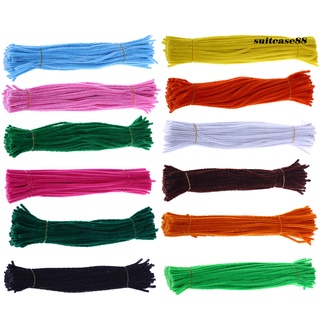 Set 100 dây kẽm phối lông xù dùng để uốn nắn tạo hình thú vị độc đáo dành cho bé