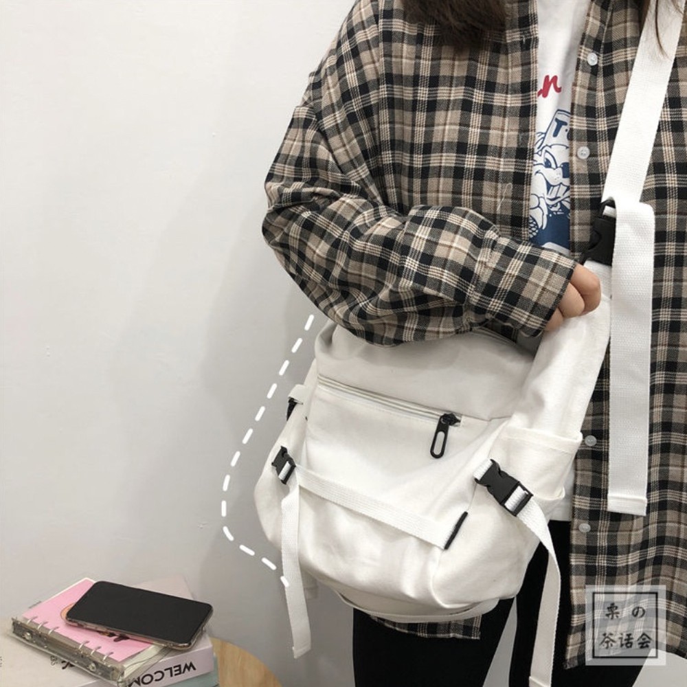 Túi Đeo Chéo Canvas Cỡ Lớn Thời Trang Hàn Quốc Học Sinh Sinh Viên - Hàng mới về | BigBuy360 - bigbuy360.vn