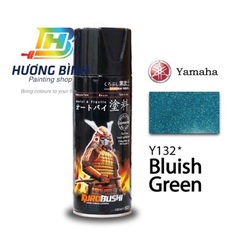 Sơn xịt Samurai màu Bluish Green - Y132 (400ml)