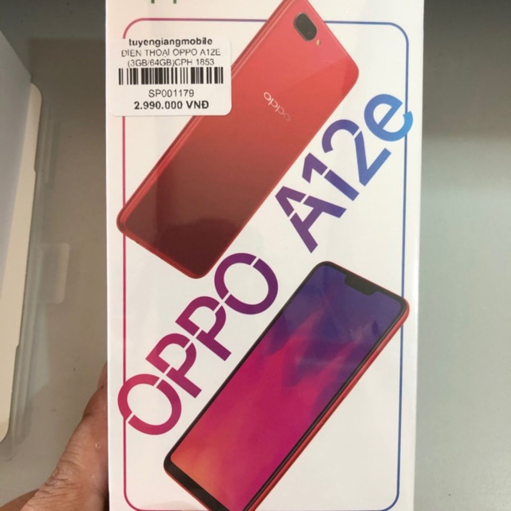 Điện Thoại oppo A12e (mới) Ram 3gb Rom 64gb CPH 1853