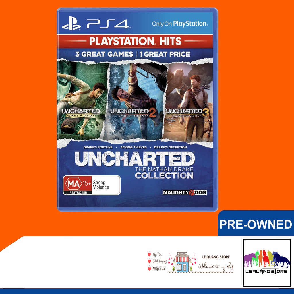 Đĩa game PS4: Uncharted The Nathan Drake Collection