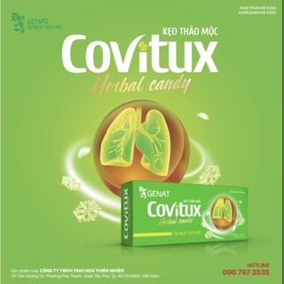 [MUA 2 TẶNG 1] KẸO THẢO MỘC COVITUX-Herbal candy hộp 10 viên