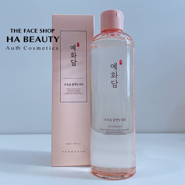 Nước tẩy trang dưỡng ẩm sạch sâu dịu nhẹ cho da nhạy cẩm The Face Shop Yehwadam Deep Moisturizing Cleansing Water 300ml