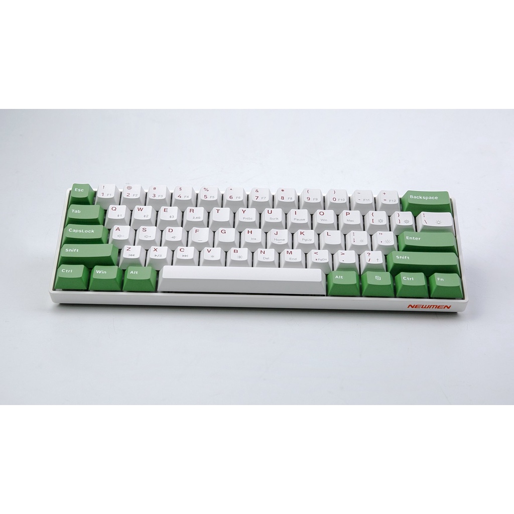 Bàn phím cơ không dây Dual Mode Newmen GM610Dy (Matcha keycap Extra), MX Hotswap, Keycap PBT Doubleshot, LED 20 hiệu ứng